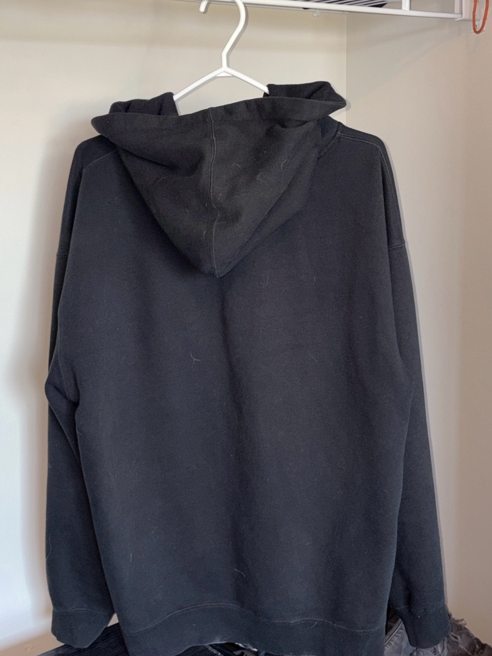 Spitfire Black Zip-Up Hoodie with Red Accent Logo - Picture 2 of 2